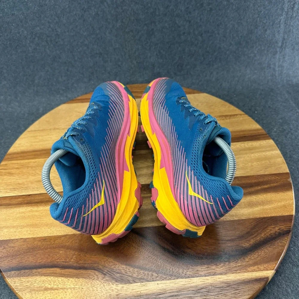 Hoka One One Torrent 2 Trail Running Shoes Womens Size 5 Real Teal Cantaloupe